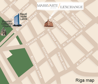 Markvarte / Lexchange - Riga map